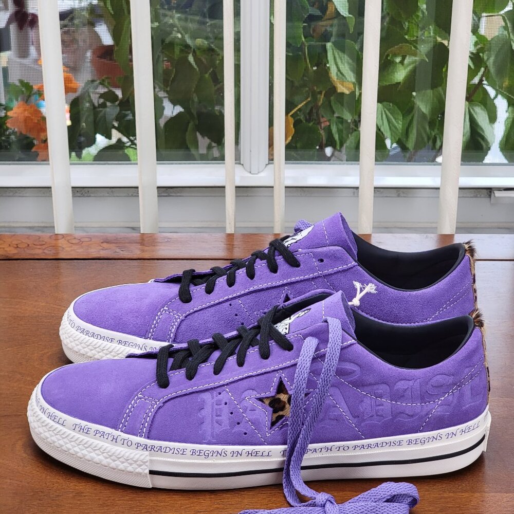 Converse X Sean Pablo One Star Pro Ox "Paradise" A04371C Wild Lilac Multi Sizes - Picture 5 of 9